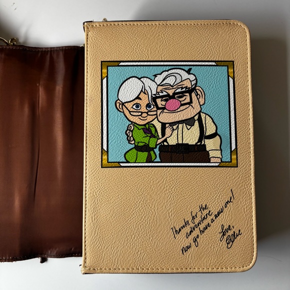 Loungefly Disney Pixar Up Carl and Ellie My Adventure Book Crossbody Purse Bag - Picture 3 of 14